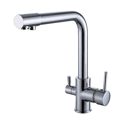 Universal Robinet de cuisine double évent double commande robinet de cuisine eau chaude et froide robinet de cuisine