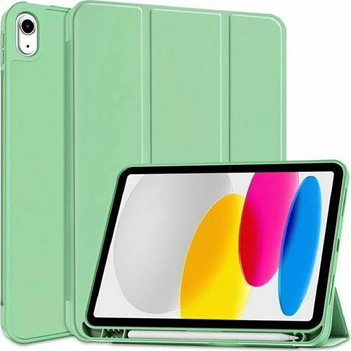 Tech-Protect SC Pen Étui à rabat avec support magnétique Compatible avec Apple iPad 10 2022 Vert Matcha