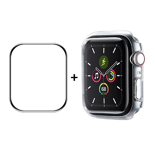 Enkay Coque en TPU caoutchoutée transparent pour votre Apple Watch Series 7 45mm