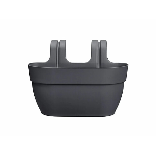 Balconnière en plastique Elho Vibia Campana Easy Hanger Medium anthracite - 36 x 24 x 26,5 cm