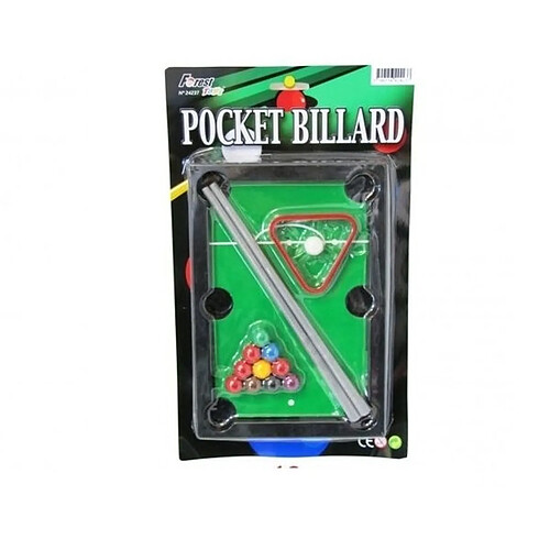 Totalcadeau Jeu de billard miniature à emporter 2 queues de billard mini