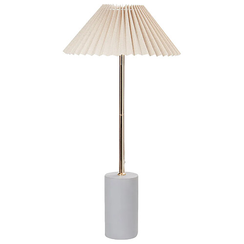 Beliani Lampe à poser beige BALUARTE