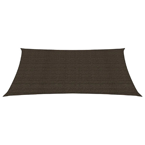 Helloshop26 Voile d'ombrage 160 g/m² marron 3,5 x 5 m PEHD 02_0009148