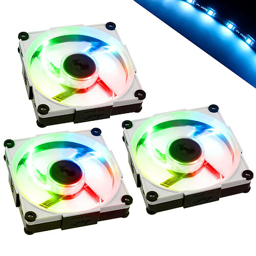 Ventilateur IN WIN Aurora RGB-LED, 120mm Noir/Blanc 0,000000