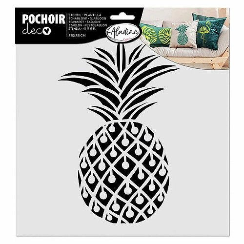 AladinE Pochoir pour textiles - Ananas