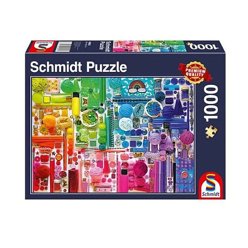 Puzzle - SCHMIDT SPIELE - Les couleurs de l'arc-en-ciel - 1000 pieces