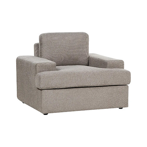 Beliani Fauteuil ALLA Tissu Taupe