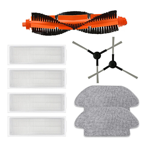 INF Kit d'accessoires de remplacement pour aspirateur 9 pièces Xiaomi STYJ02YM / Mop Pro, Conga 3490, Viomi V2/Pro/V3/SE/V-RVCLM21B/3C/B106CN