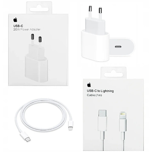 GUPBOO Chargeur IPHONE USB-C 20W + Câble Lightning 1M,JL248