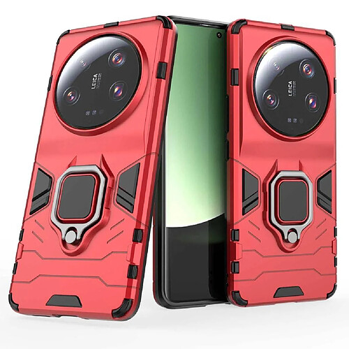 Htdmobiles Coque pour Xiaomi 13 Ultra 5G - housse etui rigide anti choc + film ecran - ROUGE