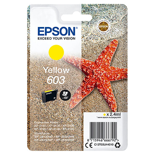 Epson Singlepack Yellow 603 Ink