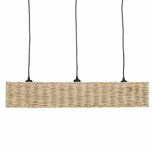 BigBuy Home Suspension Noir Naturel Fer 220-240 V 88 x 17,5 x 65 cm