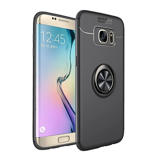 Wewoo Coque TPU antichoc pour Galaxy S7 Edge, avec support (Noir)