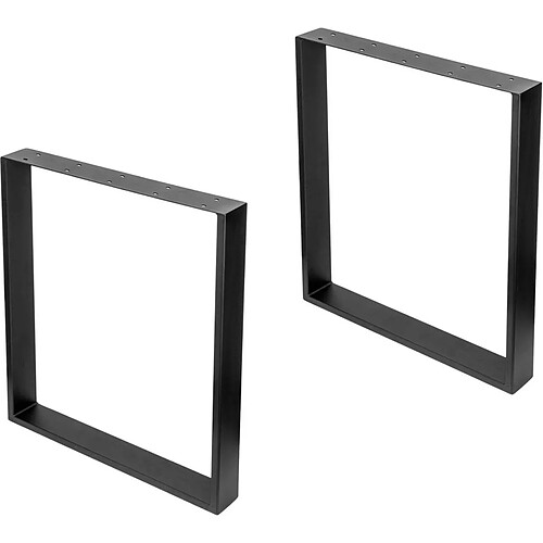 Emuca Pieds rectangulaires pour table Square noir