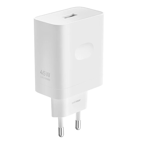 Chargeur mural Oppo SUPERVOOC 45 W Blanc