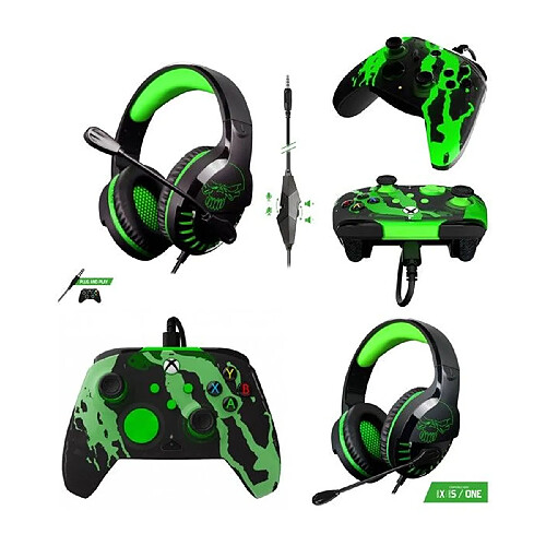 NC Casque PC Gamer PRO H3 SPIRIT OF GAMER XBOX ONE/S/X/PC + Manette XBOX ONE-S-X-PC Filaire REMAT JOLT Officielle