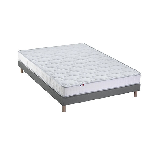 Idliterie Ensemble Matelas Mousse Haute Résilience CIRRUS + Sommier - Made in France