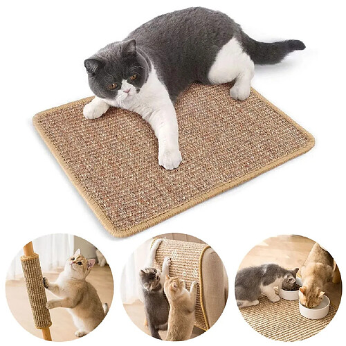 Universal Le tapis de sisal protège le canapé contre les rayures et dédaigne les articles pour chats.