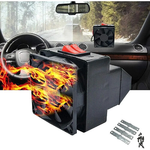 Réchauffeur de Voiture Portable - Réchauffeurs de Pare-brise Automobile Haute Puissance 12V 300W Dégivreur de Ventilateur de Chauffage Rapide pour Un Déneigement Facile