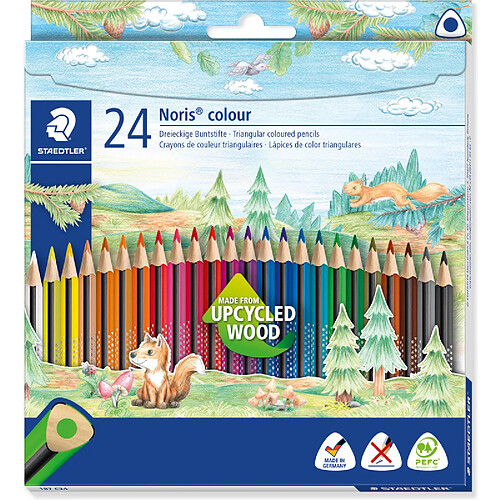 STAEDTLER Crayon de couleur Noris colour, étui carton de 24 ()