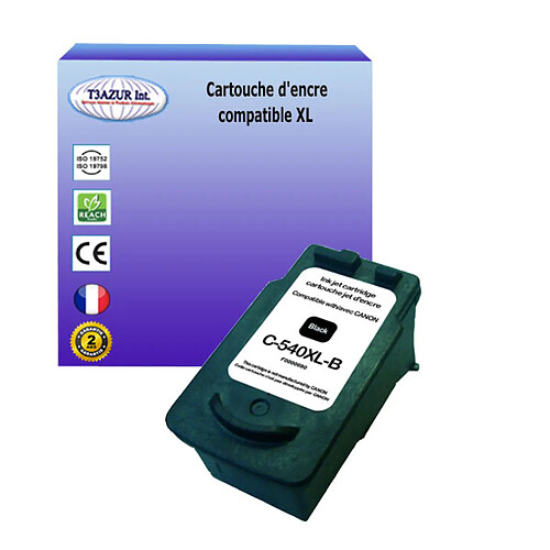 Cartouche Compatible avec Canon Pixma MX370 MX375 MX395 MX430 remplace Canon PG-540 XL Noire - T3AZUR