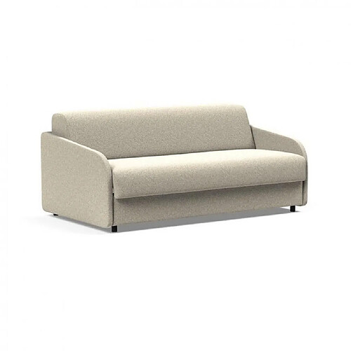 Inside 75 Canape design EIVOR spring convertible lit 195*140cm tissu bouclé beige