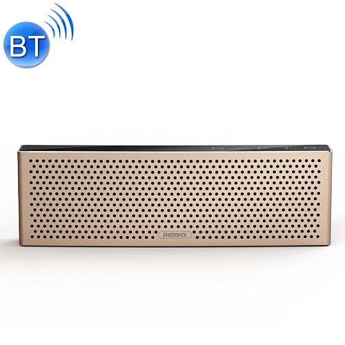 Wewoo Mini enceinte Bluetooth or Haut-parleur Métal de lecture musicale portable, HD intégré, prise en charge des appels mains libres, carte TF et AUX, distance Bluetooth: 10 m