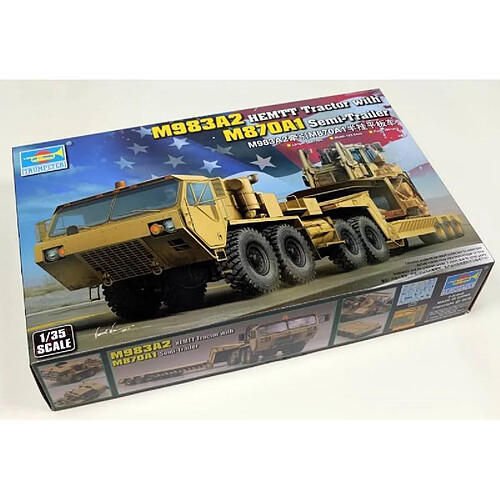 Trumpeter Maquette Camion M983a2 Hemtt Tractor With M870a1 Semi-trailer