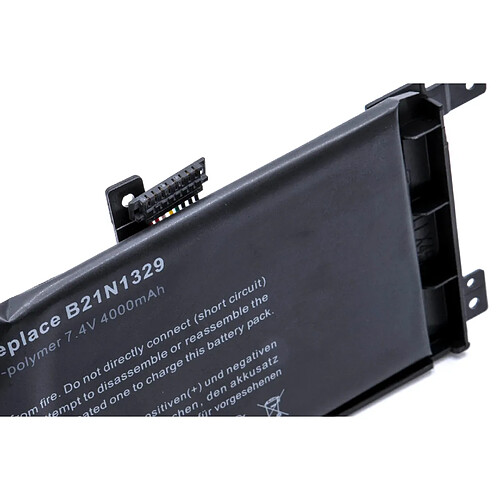 vhbw batterie compatible avec Asus X553SA-XX168T, X553SA-XX169T, X553SA-XX170T, X553SA-XX171T laptop (4000mAh, 7,4V, Li-Polymère, noir)