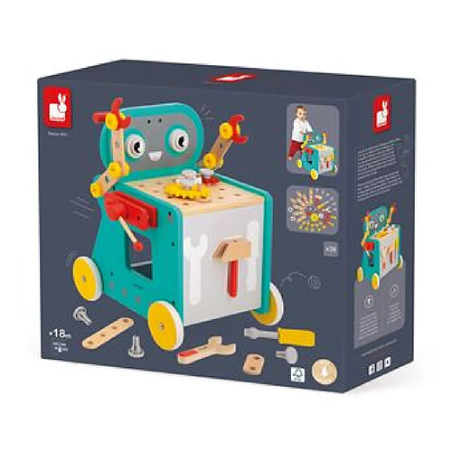 Juratoys-Janod Chariot Robot Brico Kids Janod