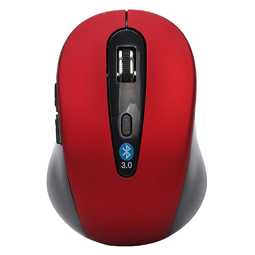 Mini souris de jeu optique sans fil Bluetooth 3.0 6D 1600DPI pour ordinateur portable - ROUGE