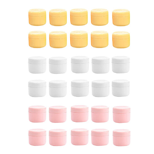 30pcs 50g Pots Vide Voyage Contenants Cosmétiques avec Couvercle