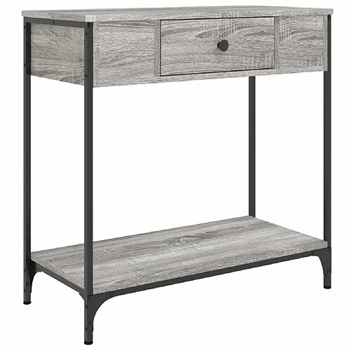 Maison Chic Table console | Meuble d'entrée | Table d'appoint sonoma gris 75x34,5x75 cm bois d'ingénierie -GKD85710