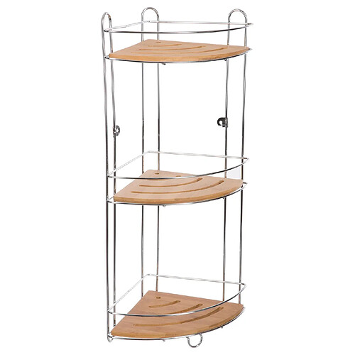 Five Simply Smart Etagère d'angle de douche Bambou - L. 26 x H. 56 cm