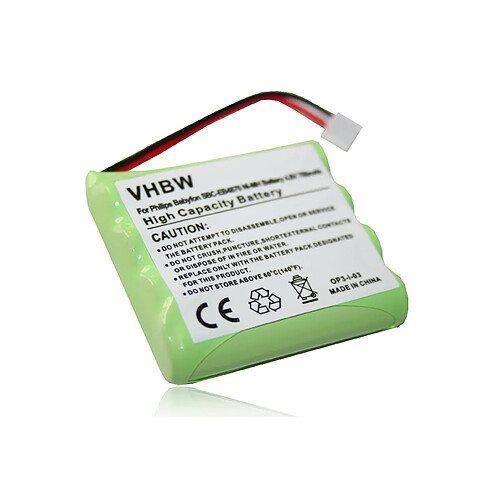 Vhbw Batterie NI-MH 700mAh 4.8V pour Hartig & Helling H & H Janosch MBF5050 Tomy Walkabout Premier Advance, remplace MT700D04C051