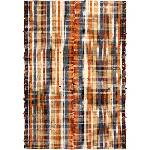 Vidal Tapis de laine 185x129 orange Jajim