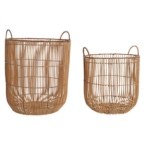 Set de basket DKD Home Decor Rotin (40 x 40 x 51,5 cm)