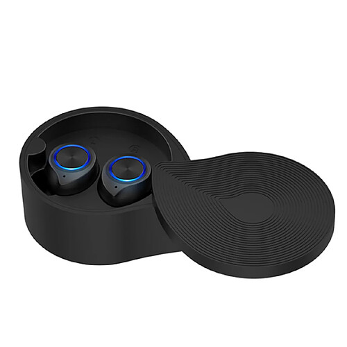 YP Select Écouteurs sans fil Bluetooth 5.0 Écouteurs True Wireless Stereo Earphones Hi-fi Sound Bluetooth Headset with Charging Case-Noir