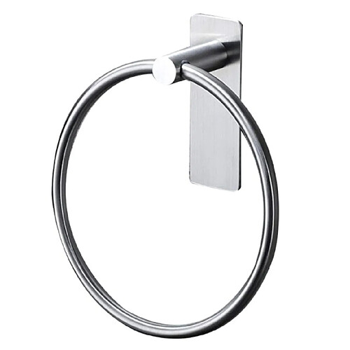 Universal Serviettes suspendues Accessoires de salle de bain Adhésif Salle de bain suspendue Adhésif | Bague serviette (argent)