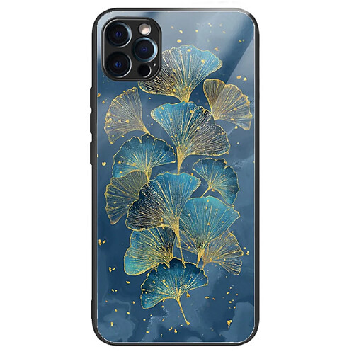 Coque en TPU antichoc, anti-écaillage, anti-rayures pour votre iPhone 14 Pro Max - Feuilles de ginkgo