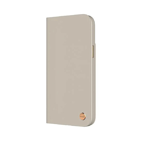 Moshi Étui de Protection pour iPhone 14 Plus Overture Folio Détachable MagSafe Gris