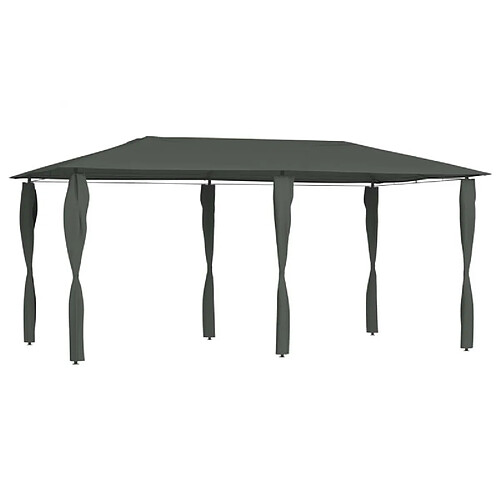 Vidaxl lvédère à revêtement de poteaux 3x6x2,6 m Anthracite 160 g/m²