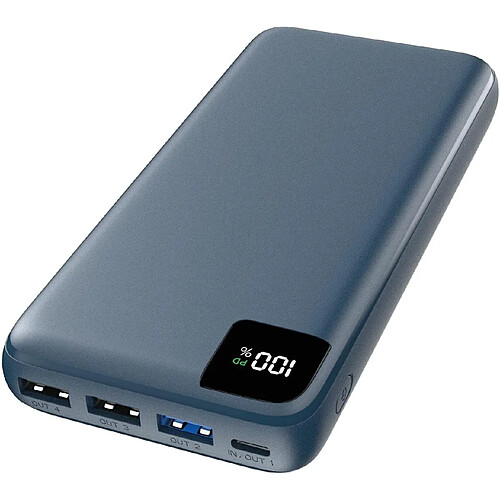 SANAG Batterie Externe 27000Mah Power Bank - 22.5W Chargeur Portable Pd Usb C Avec 4 Sorties Charge Rapide Compatible Avec Téléphone Tablette Bleu