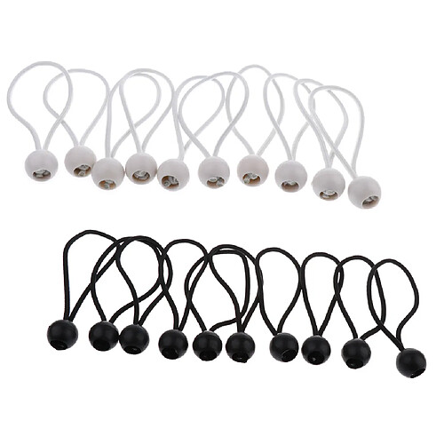 Corde Bungee Tente Tendeurs à Boule Attacher Bannière Bâche Pavillon Tente 20pcs