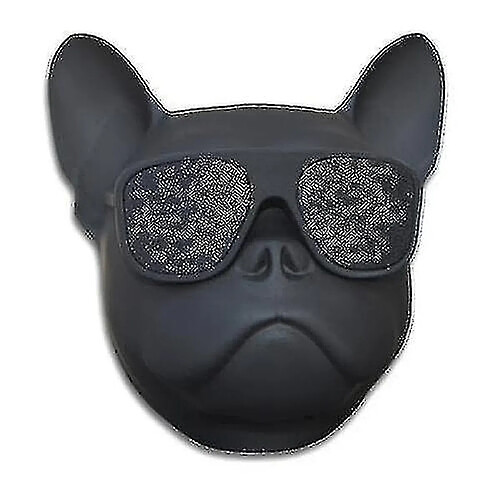 Universal YYH-S Noir Design unique Concevoir Bulldog sans fil personnalisé, stéréo portable rechargeable USB