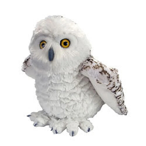 Wild Republic Peluche chouette Harfang des neiges 30 cm