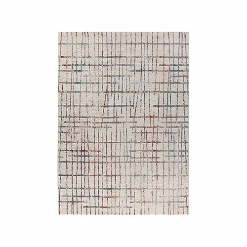 Paris Prix Tapis Tissé Imprimé Géométrique Jaka Crème 80 x 150 cm