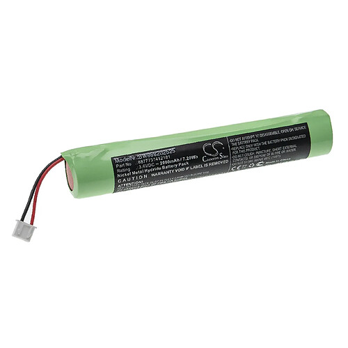 vhbw Batterie remplacement pour Hurricane 8877731412181 pour aspirateur, robot électroménager (2000mAh, 3,6V, NiMH)