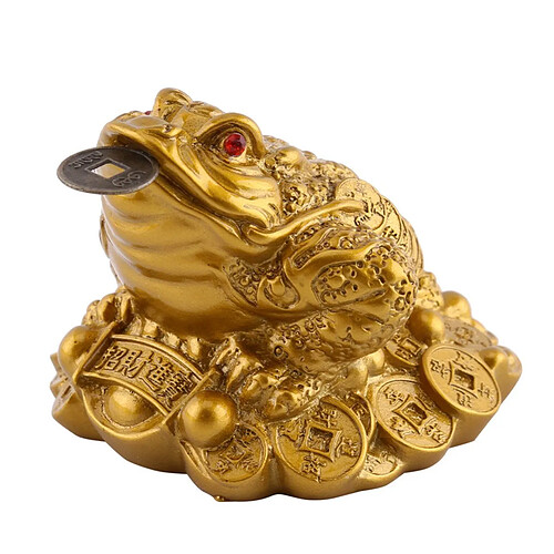 Universal Feng Shui grenouille, argent chanceux grenouille pièces de monnaie charme chinois prospère décoration de la maison