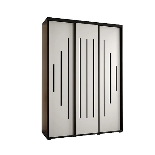 Abiks Meble Armoire Davos 12 À Portes Coulissantes 235,2/180/45 3 Portes